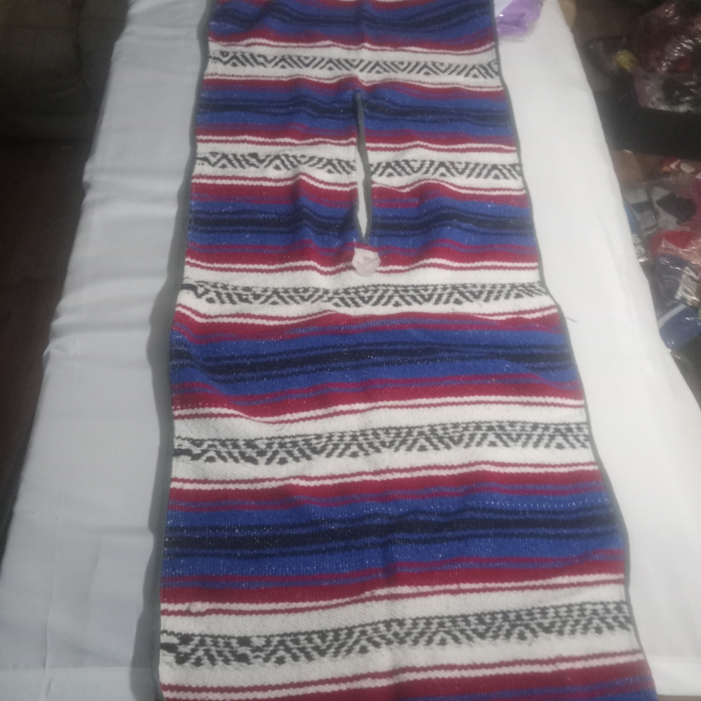 Colorful Striped Poncho - Picture 3 of 6